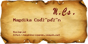 Magdika Csépán névjegykártya